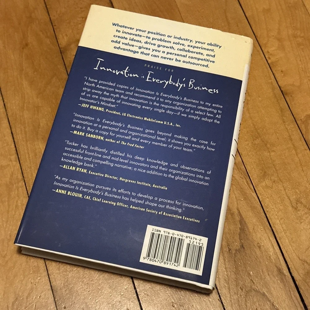 Robert B. Tucker Innovation is‎ Everybody's Business Hardcover Signed Excellent